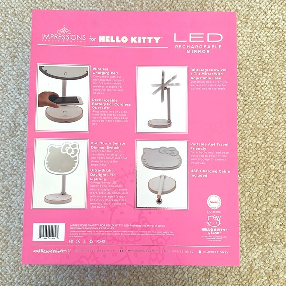 Hello Kitty LED Rechargeable Mirror - Picture 2 of 8